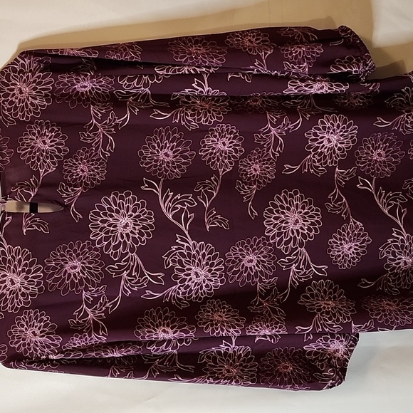 41 HAWTHORN Floral 3/4 Sleeve Shirt - Picture 7 of 8